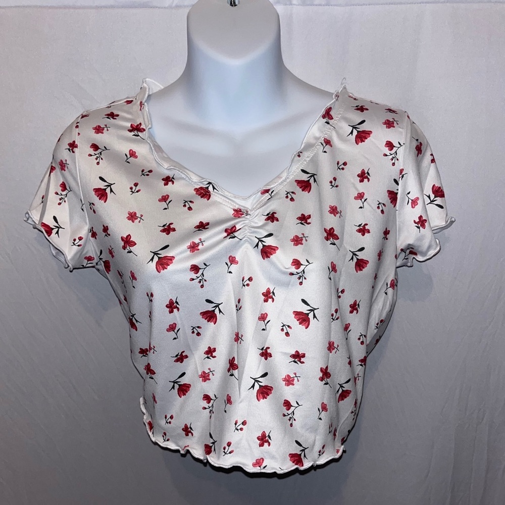 floral crop top
